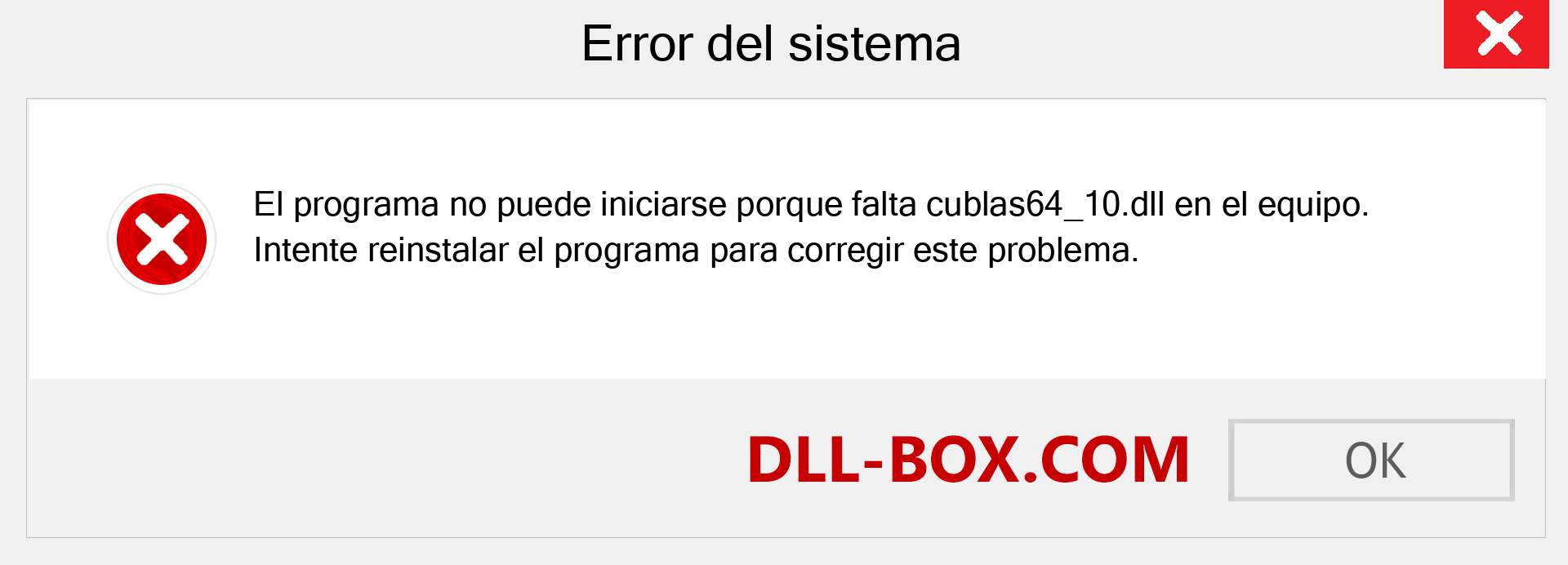 ¿Falta el archivo cublas64_10.dll ?. Descargar para Windows 7, 8, 10 - Corregir cublas64_10 dll Missing Error en Windows, fotos, imágenes