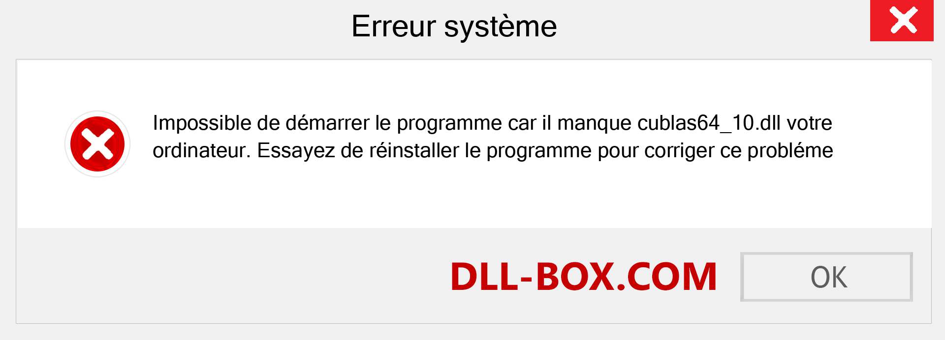 Le fichier cublas64_10.dll est manquant ?. Télécharger pour Windows 7, 8, 10 - Correction de l'erreur manquante cublas64_10 dll sur Windows, photos, images